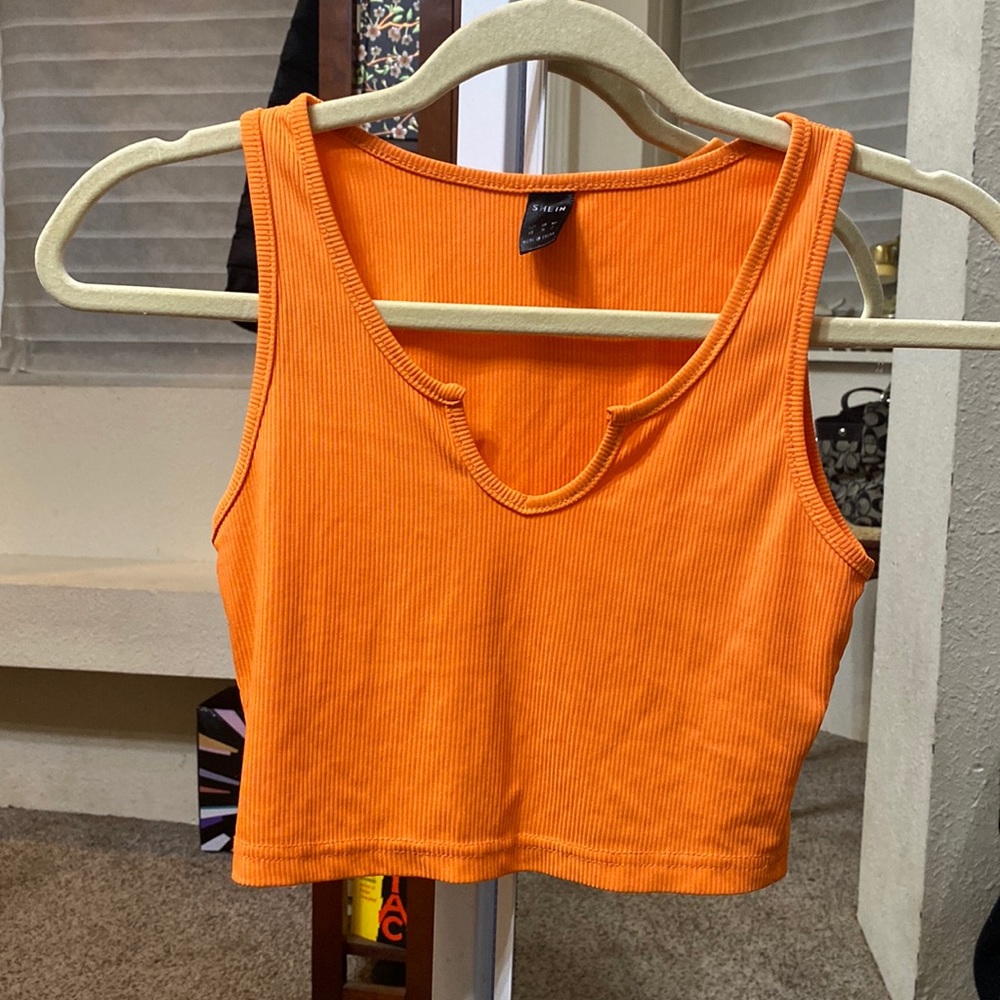 SHEIN orange crop top